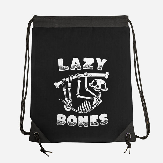Lazy Bones-None-Drawstring-Bag-Aarons Art Room