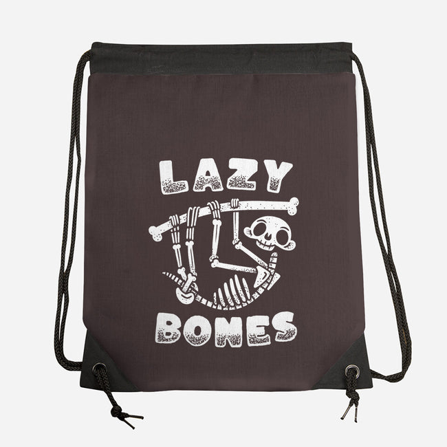 Lazy Bones-None-Drawstring-Bag-Aarons Art Room