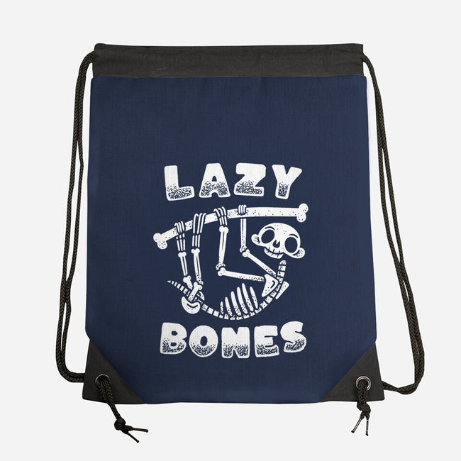 Lazy Bones-None-Drawstring-Bag-Aarons Art Room