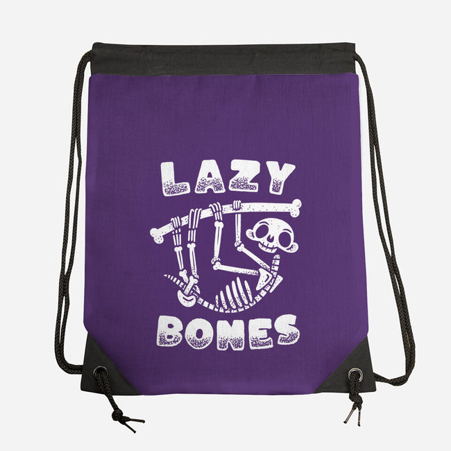 Lazy Bones-None-Drawstring-Bag-Aarons Art Room