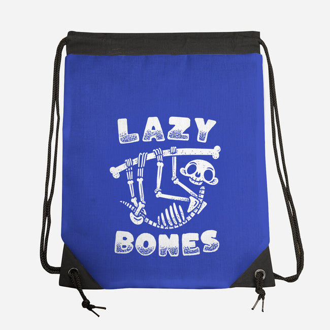 Lazy Bones-None-Drawstring-Bag-Aarons Art Room