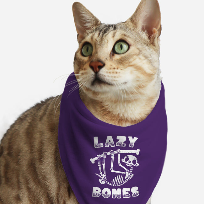 Lazy Bones-Cat-Bandana-Pet Collar-Aarons Art Room