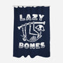 Lazy Bones-None-Polyester-Shower Curtain-Aarons Art Room