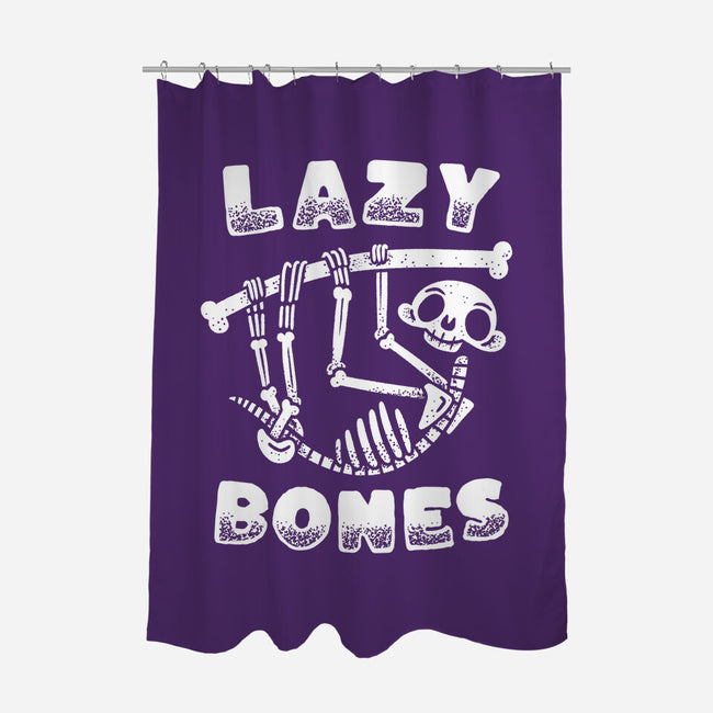 Lazy Bones-None-Polyester-Shower Curtain-Aarons Art Room