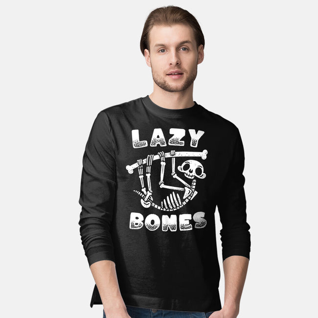 Lazy Bones-Mens-Long Sleeved-Tee-Aarons Art Room