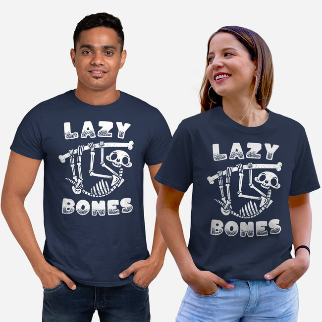 Lazy Bones-Unisex-Basic-Tee-Aarons Art Room
