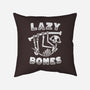 Lazy Bones-None-Removable Cover-Throw Pillow-Aarons Art Room