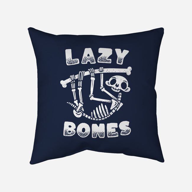 Lazy Bones-None-Removable Cover-Throw Pillow-Aarons Art Room