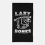 Lazy Bones-None-Beach-Towel-Aarons Art Room