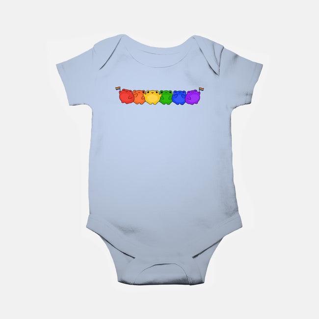 Rainbow Frogs-Baby-Basic-Onesie-kosmicsatellite