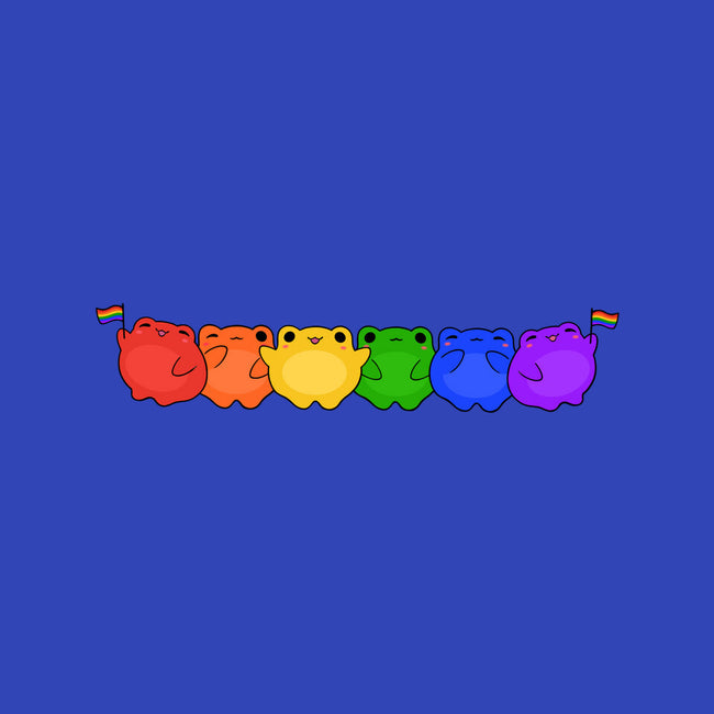 Rainbow Frogs-Mens-Heavyweight-Tee-kosmicsatellite