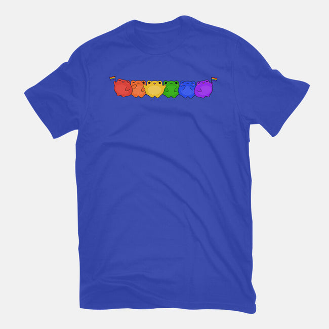 Rainbow Frogs-Mens-Premium-Tee-kosmicsatellite