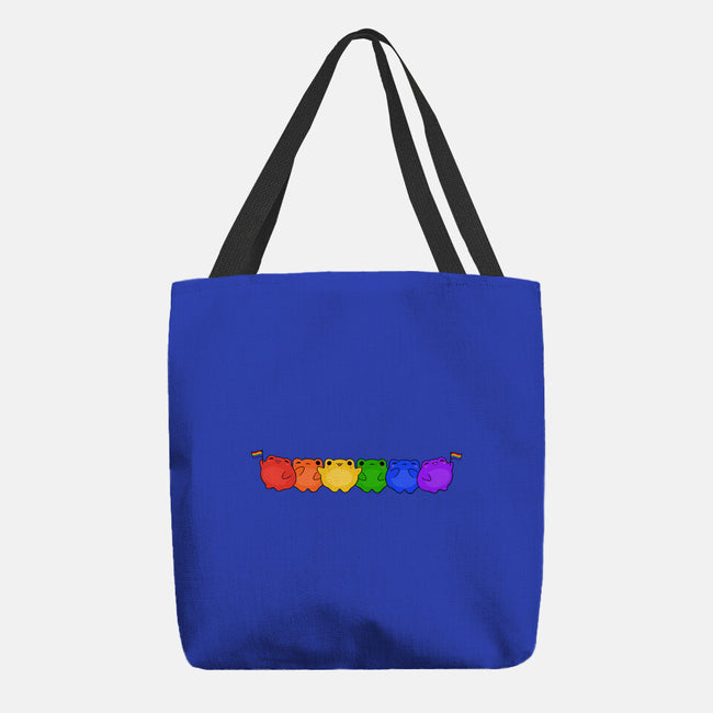 Rainbow Frogs-None-Basic Tote-Bag-kosmicsatellite