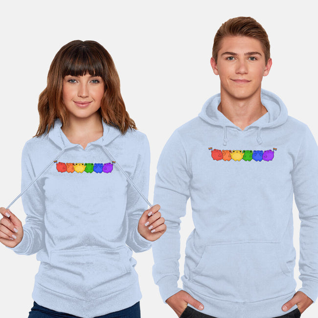 Rainbow Frogs-Unisex-Pullover-Sweatshirt-kosmicsatellite