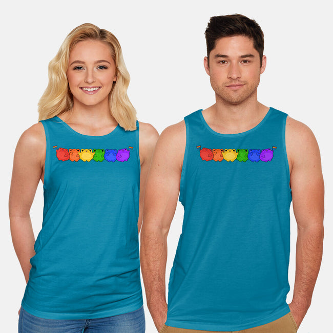 Rainbow Frogs-Unisex-Basic-Tank-kosmicsatellite