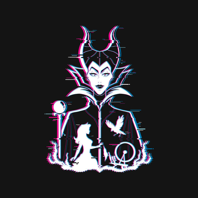 Maleficent Glitched-Womens-V-Neck-Tee-danielmorris1993