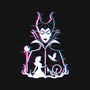 Maleficent Glitched-Womens-V-Neck-Tee-danielmorris1993