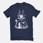 Maleficent Glitched-Womens-Basic-Tee-danielmorris1993