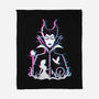 Maleficent Glitched-None-Fleece-Blanket-danielmorris1993