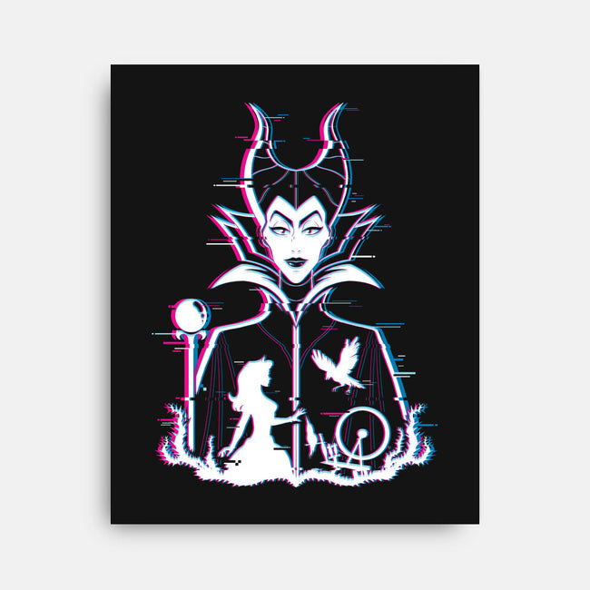 Maleficent Glitched-None-Stretched-Canvas-danielmorris1993