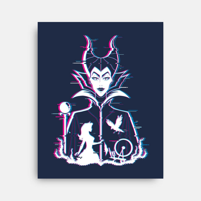 Maleficent Glitched-None-Stretched-Canvas-danielmorris1993