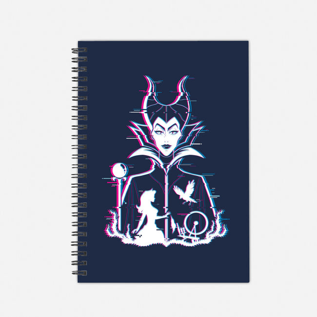 Maleficent Glitched-None-Dot Grid-Notebook-danielmorris1993