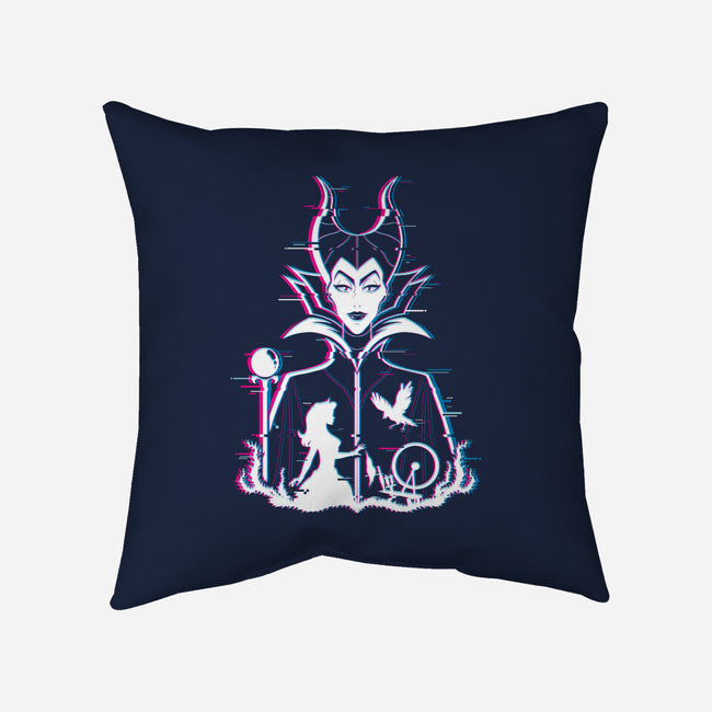 Maleficent Glitched-None-Removable Cover-Throw Pillow-danielmorris1993