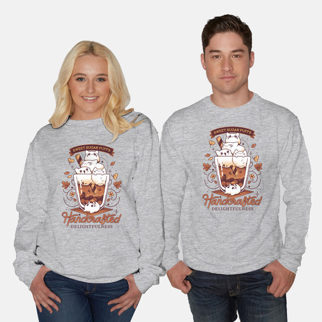 Artisanal Kitten Tea-Unisex-Crew Neck-Sweatshirt-Snouleaf
