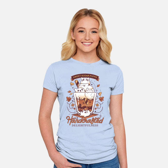Artisanal Kitten Tea-Womens-Fitted-Tee-Snouleaf