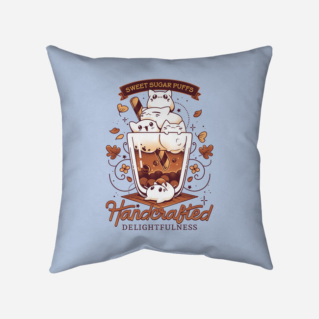 Artisanal Kitten Tea-None-Removable Cover-Throw Pillow-Snouleaf
