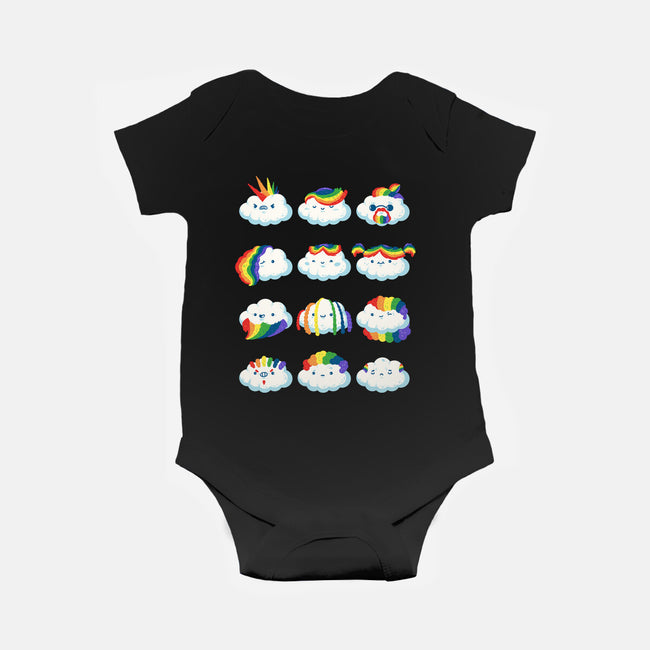 Hairy Clouds-Baby-Basic-Onesie-demonigote