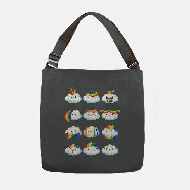 Hairy Clouds-None-Adjustable Tote-Bag-demonigote