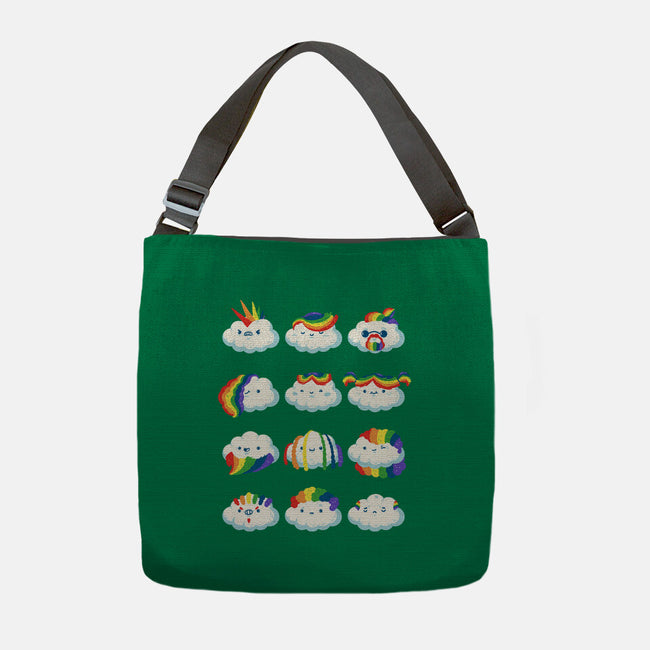 Hairy Clouds-None-Adjustable Tote-Bag-demonigote