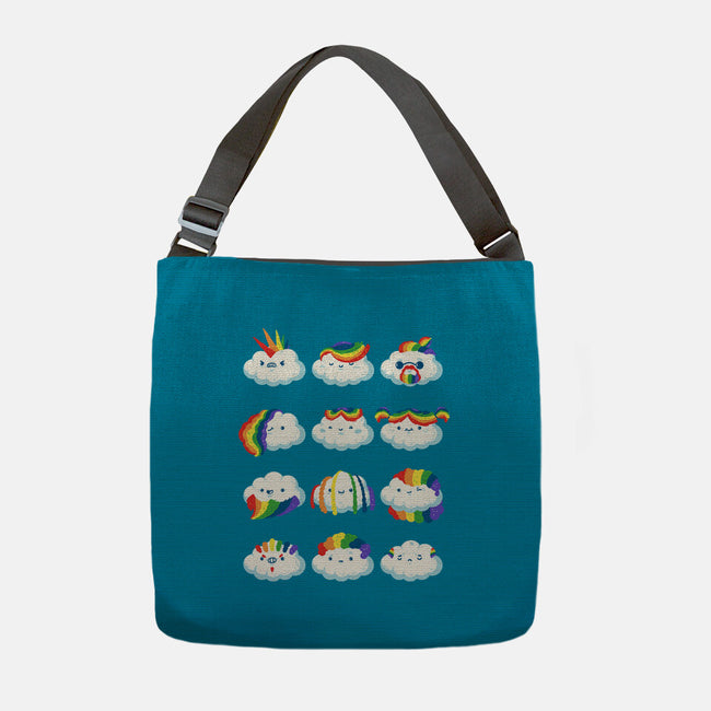 Hairy Clouds-None-Adjustable Tote-Bag-demonigote