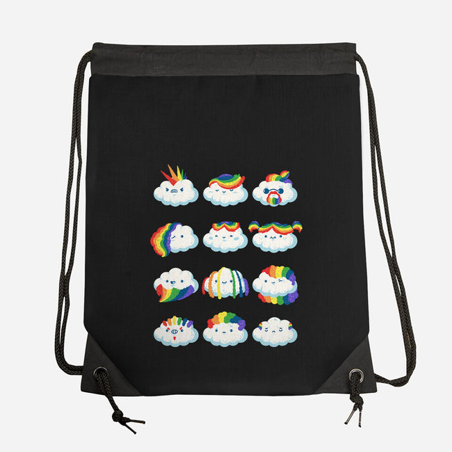 Hairy Clouds-None-Drawstring-Bag-demonigote