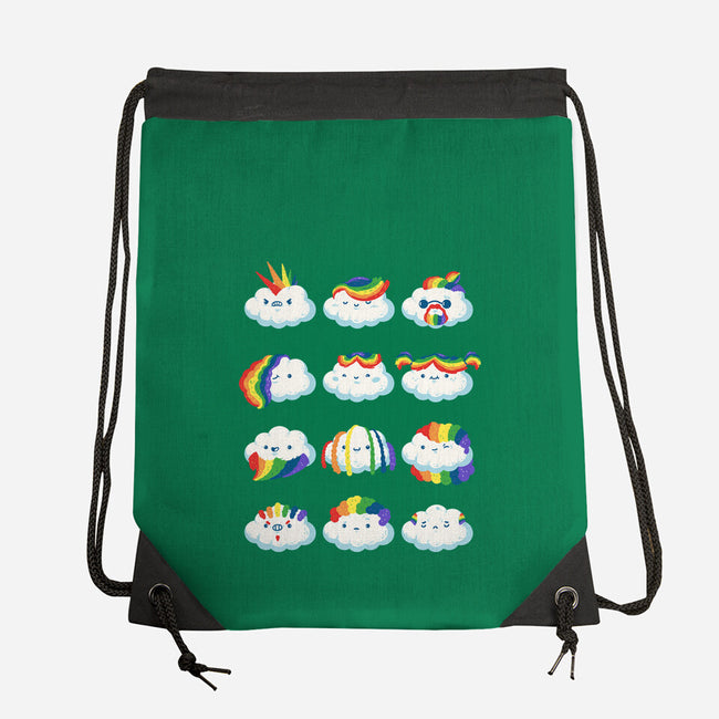 Hairy Clouds-None-Drawstring-Bag-demonigote