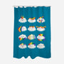 Hairy Clouds-None-Polyester-Shower Curtain-demonigote