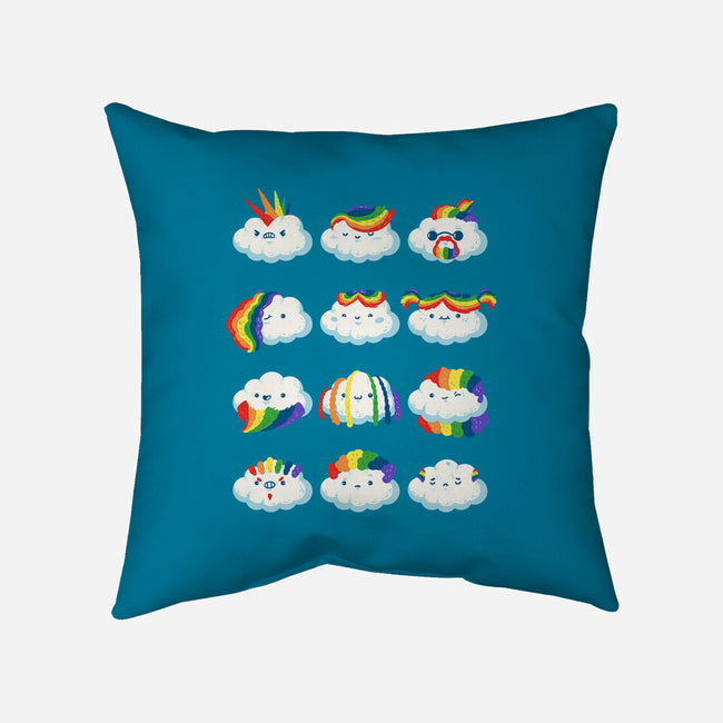 Hairy Clouds-None-Removable Cover w Insert-Throw Pillow-demonigote