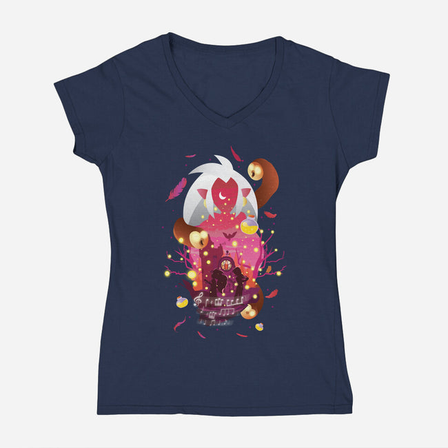 Requiem Of The Witch-Womens-V-Neck-Tee-SwensonaDesigns