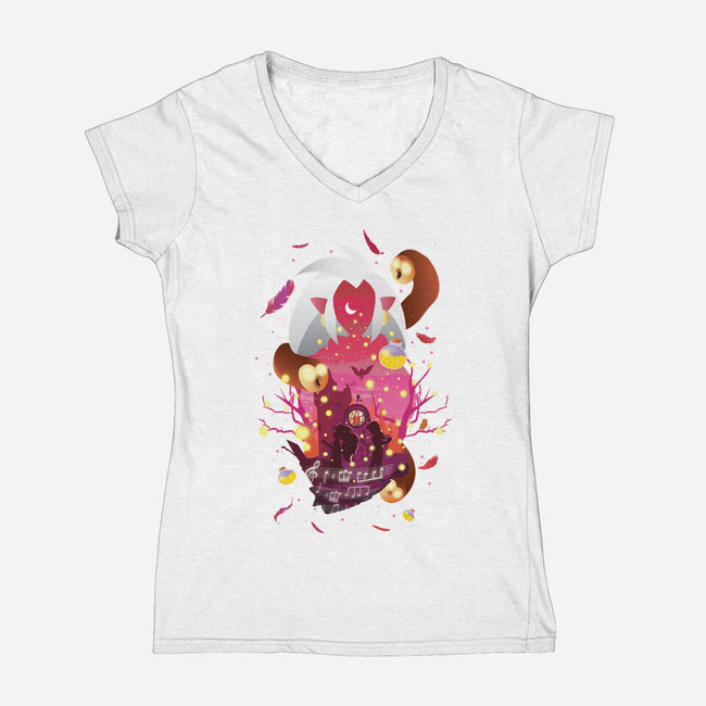 Requiem Of The Witch-Womens-V-Neck-Tee-SwensonaDesigns