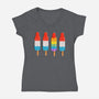 Summer Pride-Womens-V-Neck-Tee-kg07