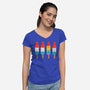 Summer Pride-Womens-V-Neck-Tee-kg07