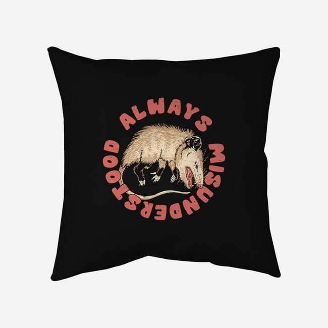 Misunderstood Possum-None-Removable Cover w Insert-Throw Pillow-vp021