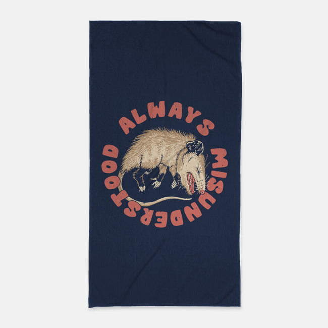 Misunderstood Possum-None-Beach-Towel-vp021