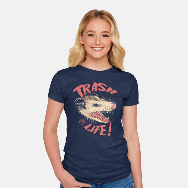 Possum Panic-Womens-Fitted-Tee-vp021