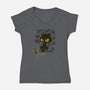 Not Sorry-Womens-V-Neck-Tee-kharmazero