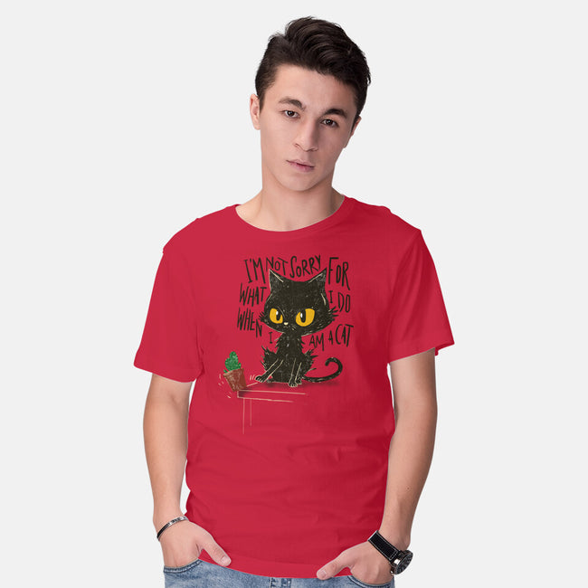 Not Sorry-Mens-Basic-Tee-kharmazero
