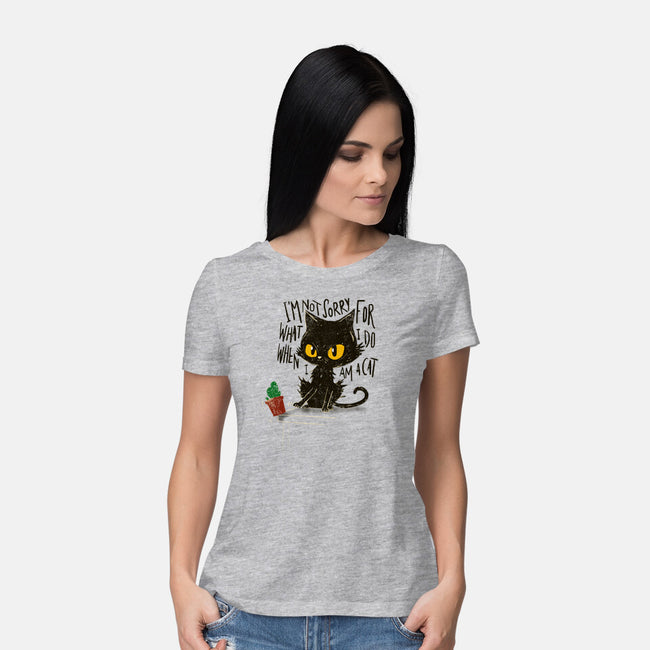 Not Sorry-Womens-Basic-Tee-kharmazero