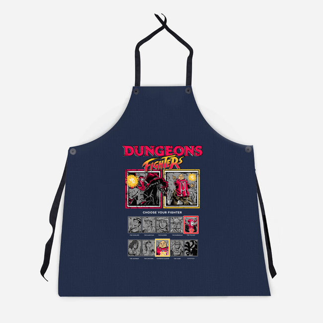 Dungeons Fighters-Unisex-Kitchen-Apron-Knegosfield