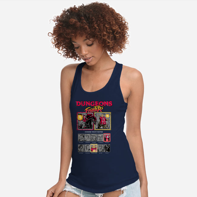 Dungeons Fighters-Womens-Racerback-Tank-Knegosfield